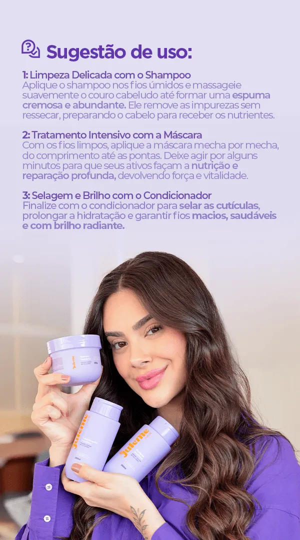 Kit Nutrição Anti-Frizz Shampoo + Condicionador + Máscara